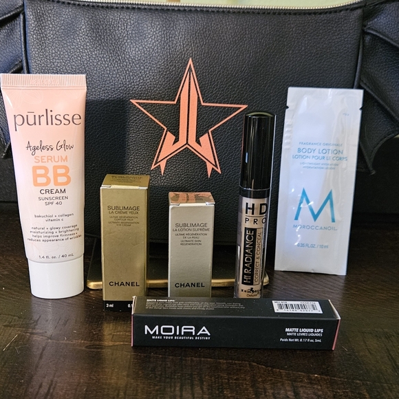 Jeffree Star LE Bat Cosmetic Makeup Bag Clutch w/ products inside Chanel Moira - Picture 4 of 6